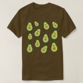 Cute Half Avocado Pattern T-shirt (Design voorkant)