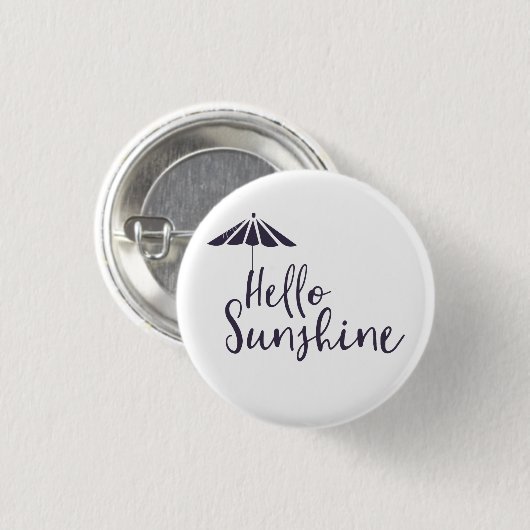 Cute Hallo Sunshine Ronde Button 3,2 Cm (Voorkant /achterkant)