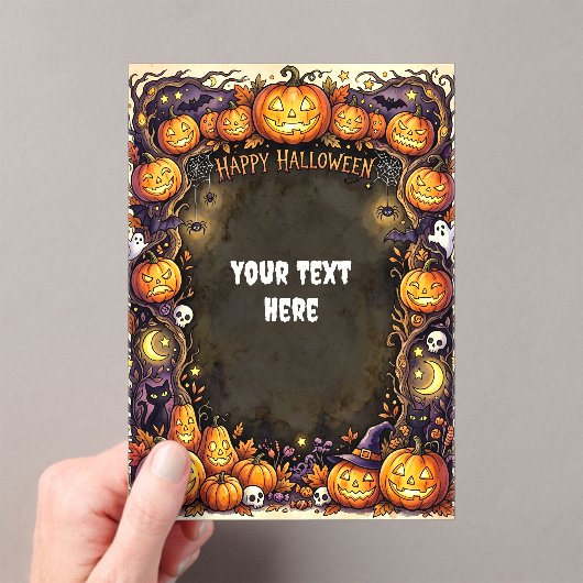 Cute Halloween Acryl Uitnodiging #10 (Insitu (Draagbaar))