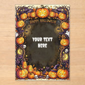 Cute Halloween Acryl Uitnodiging #10 (Voorkant)