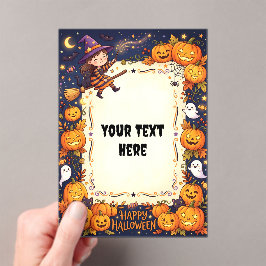 Cute Halloween Acryl Uitnodiging #3