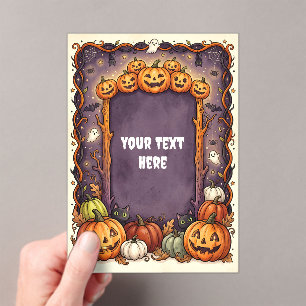 Cute Halloween Acryl Uitnodiging #9