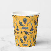 Cute Halloween all-over design Paper Cups Papieren Bekers (Achterkant)