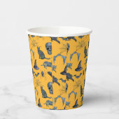 Cute Halloween all-over design Paper Cups Papieren Bekers (Links)