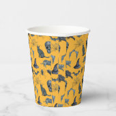 Cute Halloween all-over design Paper Cups Papieren Bekers (Rechts)
