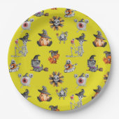 Cute Halloween all-over design Papieren Bordje (Voorkant)