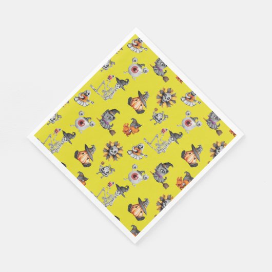 Cute Halloween all-over design Servet (Hoek)