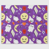 Cute Halloween Attributes Cadeaupapier (Vlak)