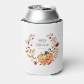 Cute Halloween Autumn Foliage Blikjeskoeler (Blikje Achterkant)