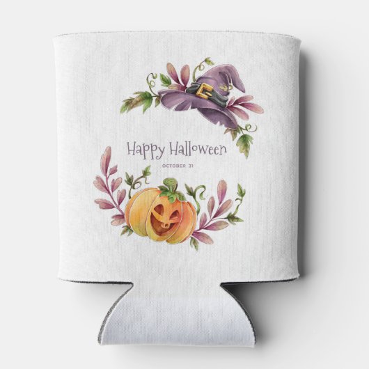 Cute Halloween Autumn Foliage Koelbox Blikjeskoeler (Achterkant)