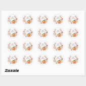 Cute Halloween Autumn Foliage Ronde Sticker (Vel)