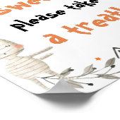 Cute Halloween Baby shower Babies zijn Sweet Sign Poster (Hoek)