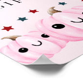 Cute Halloween Baby Shower Cards & Gift Sign Poster (Hoek)