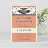 Cute Halloween baby shower Kaart (Staand voorkant)