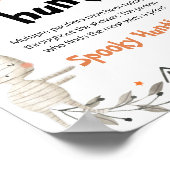 Cute Halloween Baby shower Pacifier Hunt Sign Poster (Hoek)