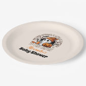 Cute Halloween Baby shower Papieren Bordje (Gekanteld)