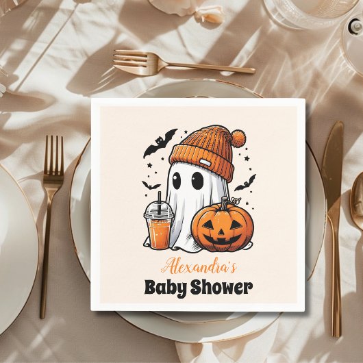 Cute Halloween Baby shower Servet