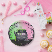 Cute Halloween Baby Shower Witch Plates Papieren Bordje (Feest)