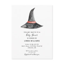 Cute Halloween Baby shower Witch's Pet Simple