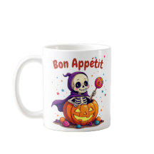 Cute Halloween baby skeleton mug