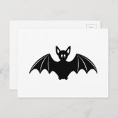 Cute halloween bat cartoon briefkaart (Voorkant / Achterkant)