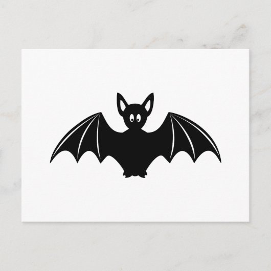 Cute halloween bat cartoon briefkaart (Voorkant)