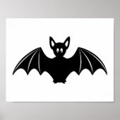 Cute halloween bat cartoon poster (Voorkant)