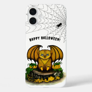Cute Halloween Bat iPhone 16 Plus Hoesje