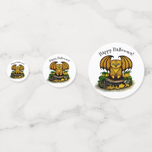 Cute Halloween Bat Confetti (Voorkanten)