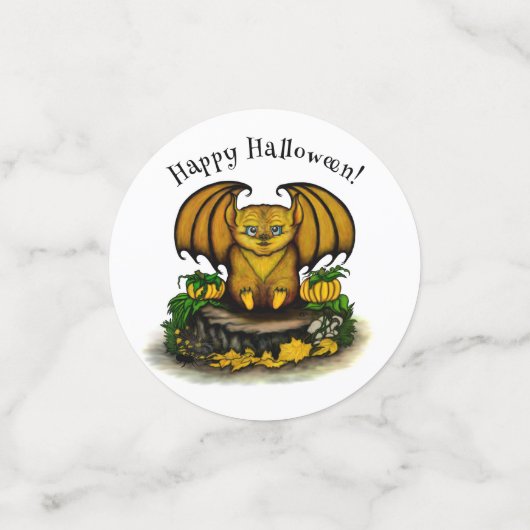 Cute Halloween Bat Confetti (Kleine voorkant)