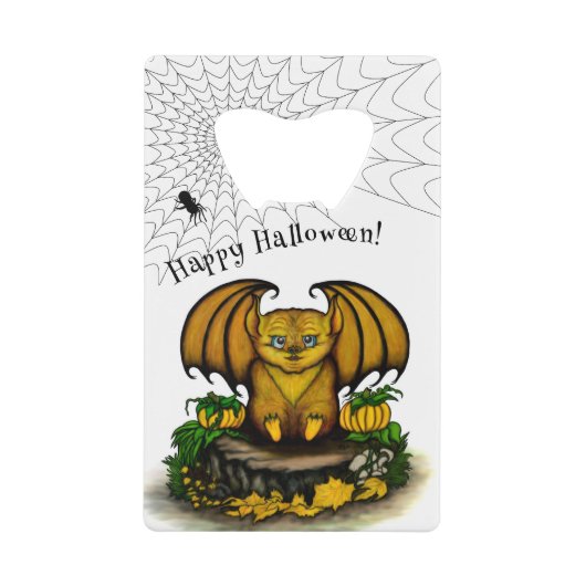 Cute Halloween Bat Creditkaart Flessenopener (Voorkant)