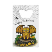 Cute Halloween Bat Creditkaart Flessenopener (Achterkant)