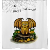 Cute Halloween Bat Douchegordijn (Voorkant)