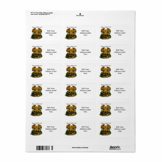 Cute Halloween Bat Etiket (Full Sheet)