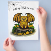 Cute Halloween Bat Flyer (Hand)