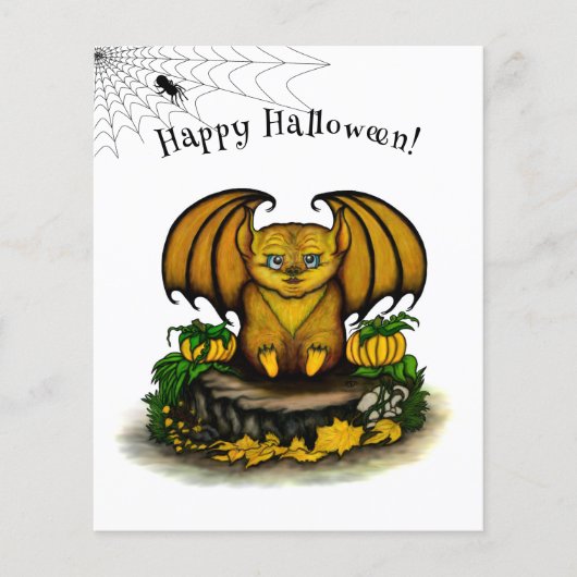 Cute Halloween Bat Flyer (Voorkant)