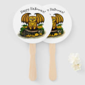 Cute Halloween Bat Handwaaier (Voorkant en achterkant)
