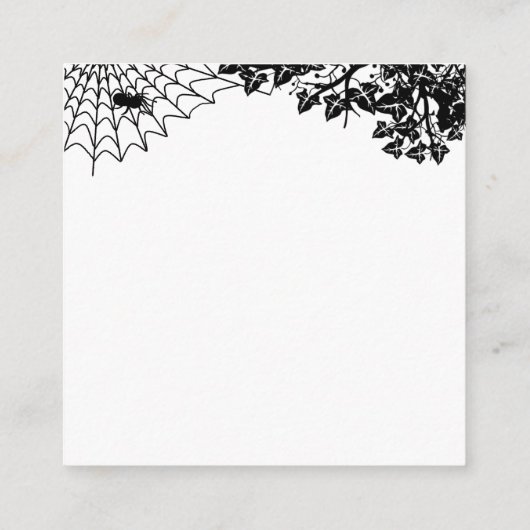 Cute Halloween Bat Informatiekaartje (Achterkant)