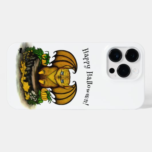 Cute Halloween Bat iPhone Hoesje (Achterkant horizontaal)