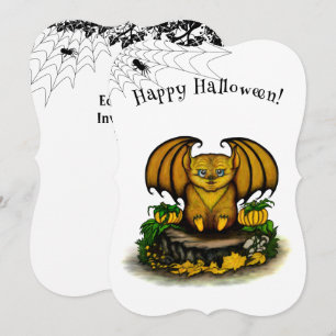 Cute Halloween Bat Kaart