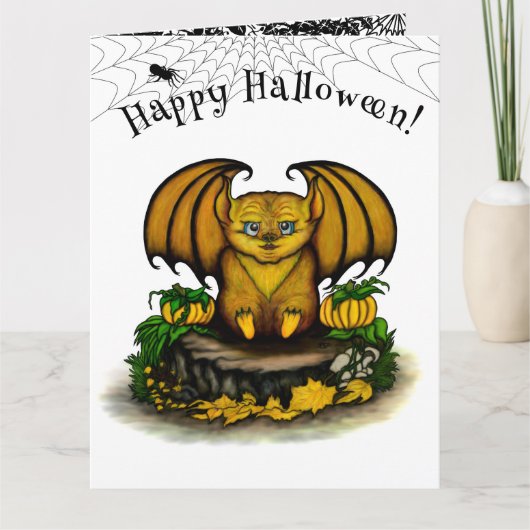 Cute Halloween Bat Kaart (Voorkant)