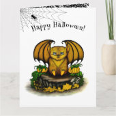 Cute Halloween Bat Kaart (Voorkant)