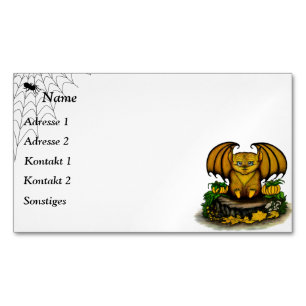 Cute Halloween Bat Magnetisch Visitekaartje