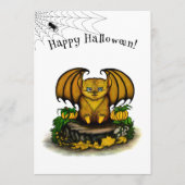 Cute Halloween Bat Menu (Voorkant)