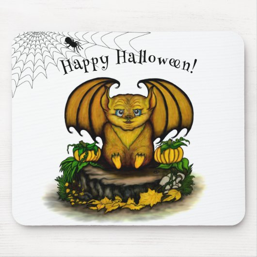 Cute Halloween Bat Muismat (Voorkant)