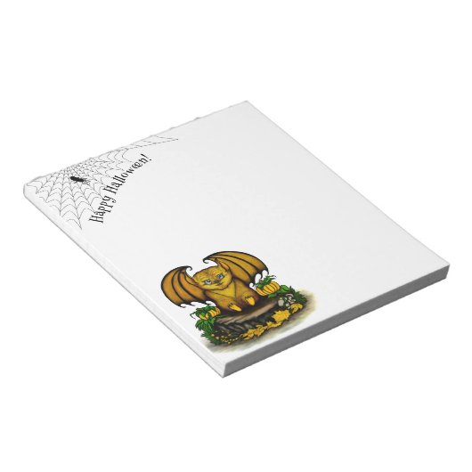 Cute Halloween Bat Notitieblok (Schuin)