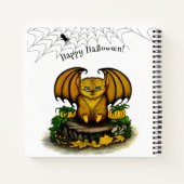 Cute Halloween Bat Notitieboek (Achterkant)