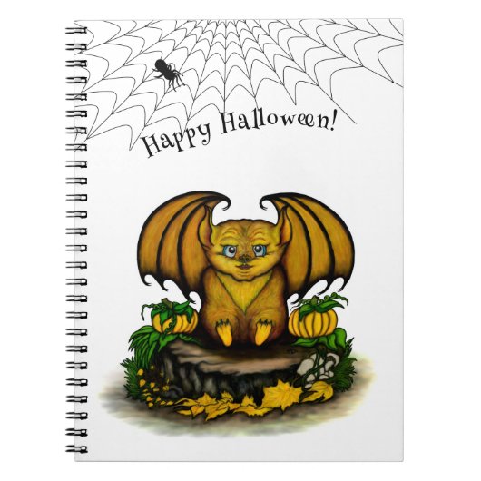 Cute Halloween Bat Notitieboek (Voorkant)