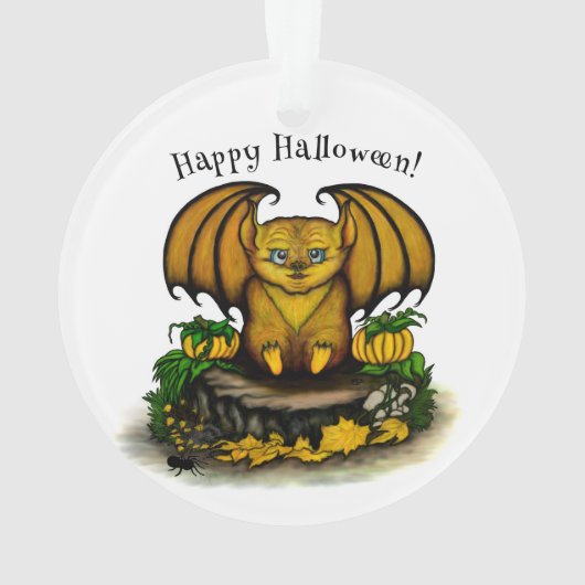 Cute Halloween Bat Ornament (achterkant)