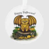 Cute Halloween Bat Ornament (voorkant)
